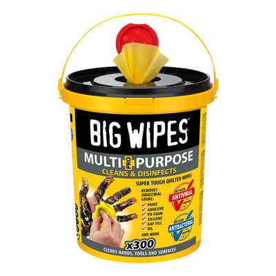 Big Wipes Heavy Duty Clean Remove Paint Grime Silicone Oil Adhesive PU Gap Fill 