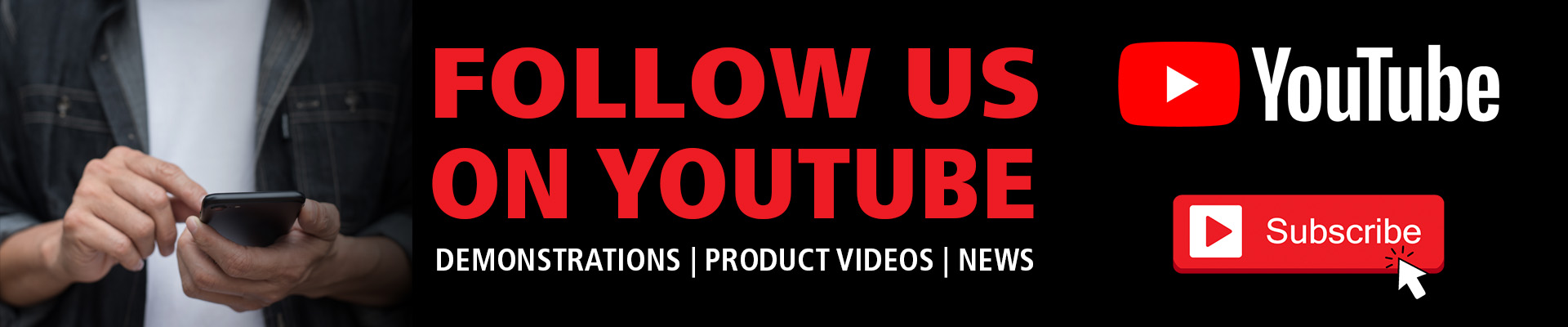 Follow us on ytube web